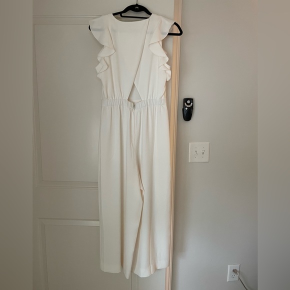 J. Crew Ruffle Jumpsuit in Ivory (NWT) - Picture 3 of 4
